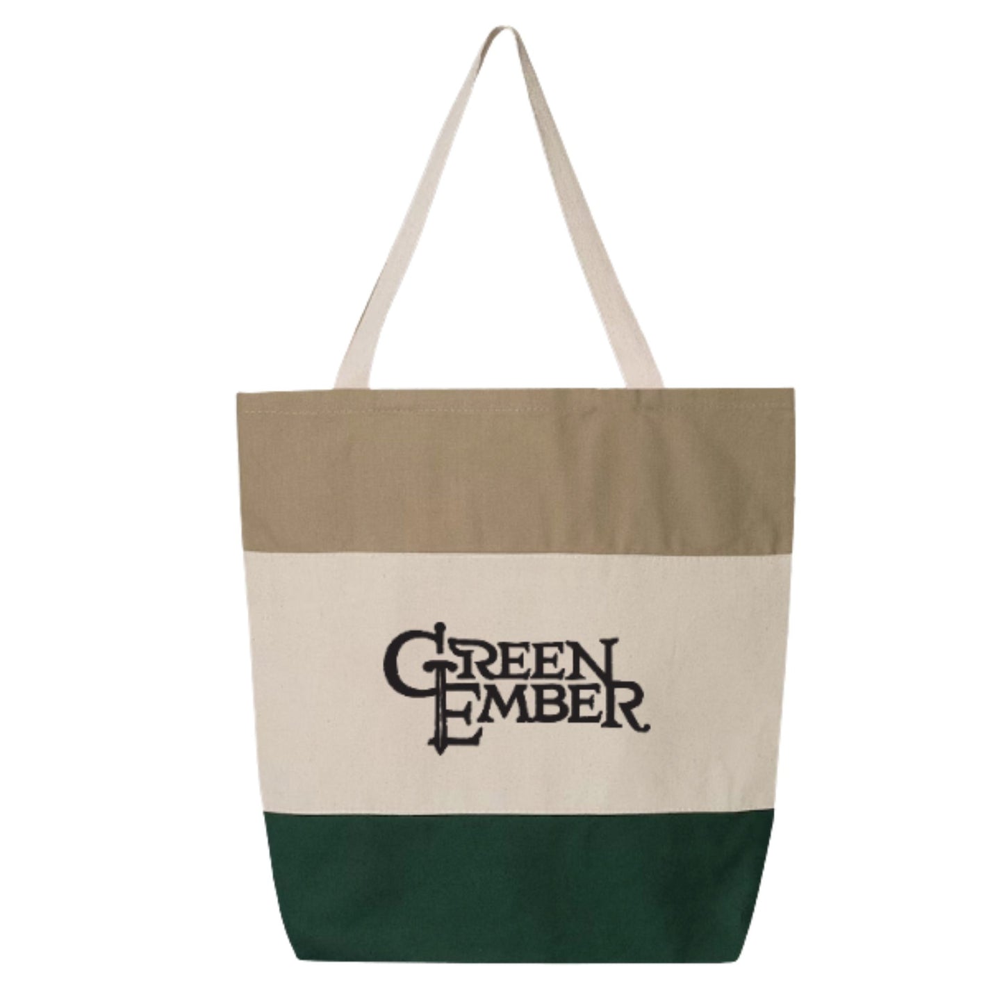 Green Ember Canvas Tote Bag