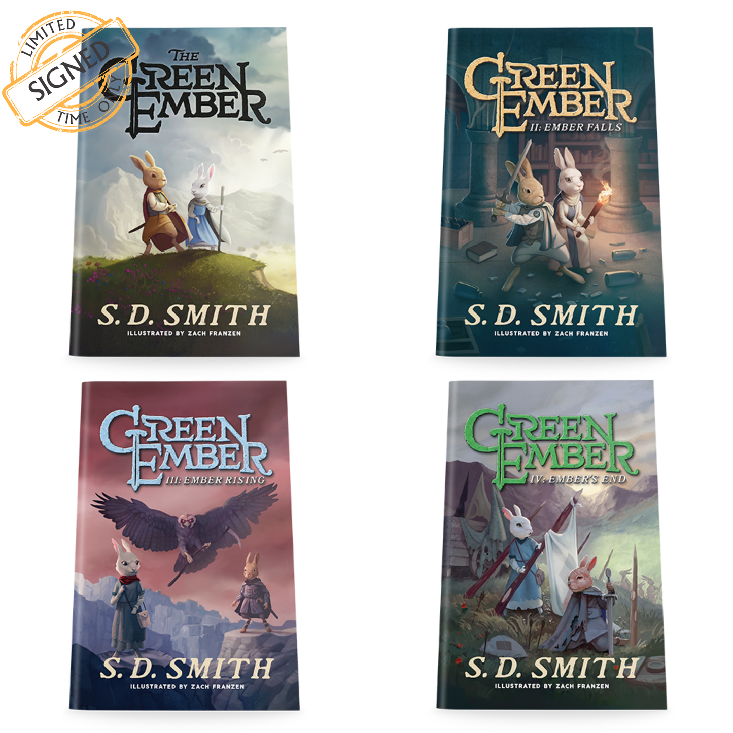 SIGNED Green Ember Series 4 Book Combo (Softcover)