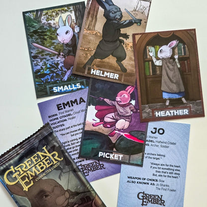 Green Ember Character Cards