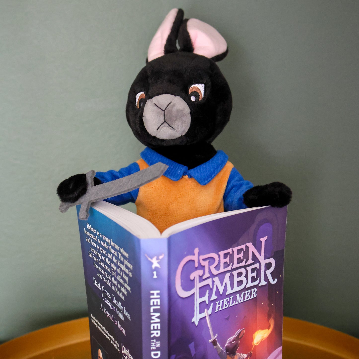 Green Ember Rabbit Plush - Helmer