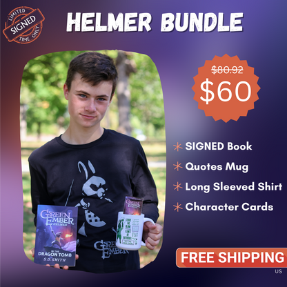 Helmer Bundle (Book, Mug, T-shirt, Cards)