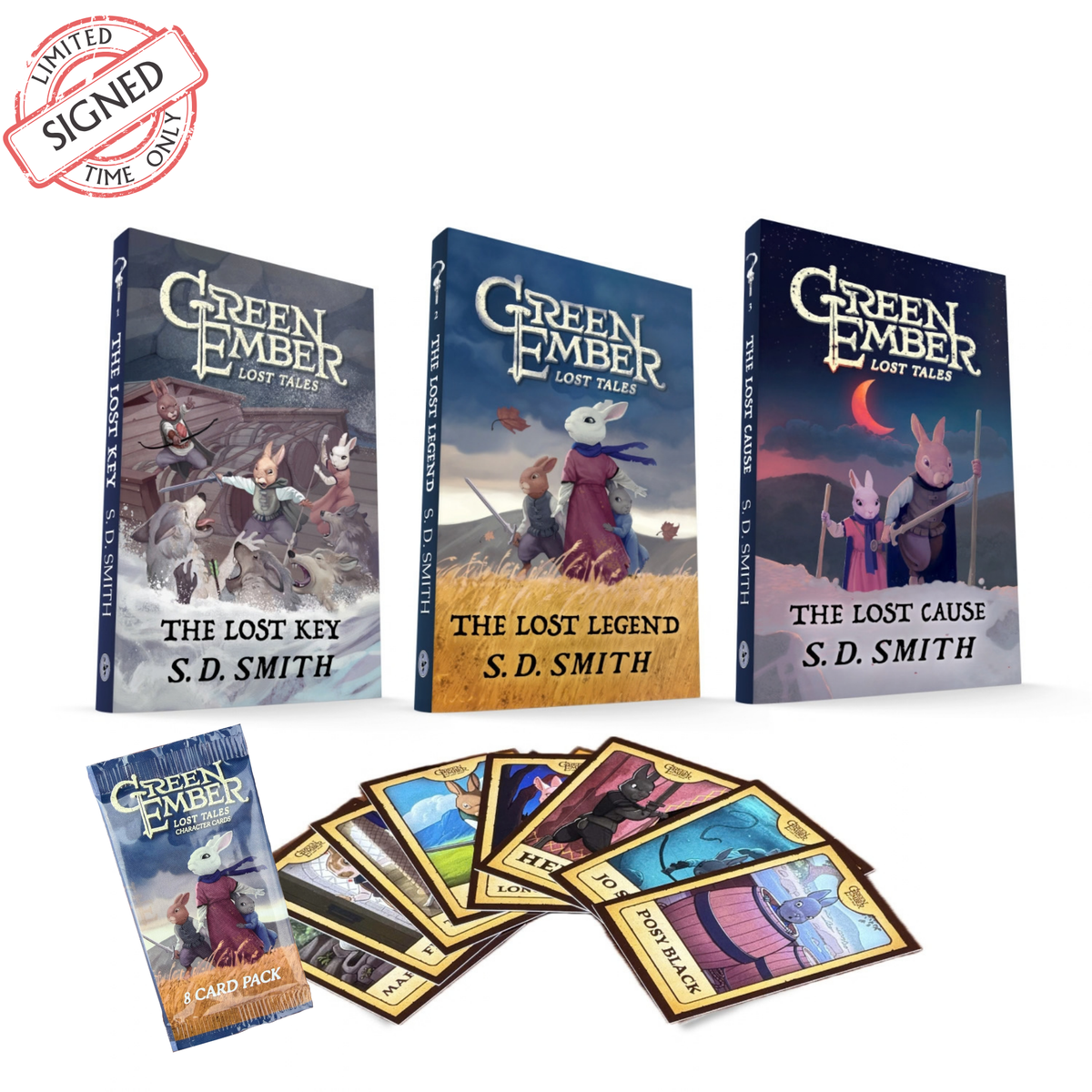 Signed Lost Tales Trilogy + Character Cards