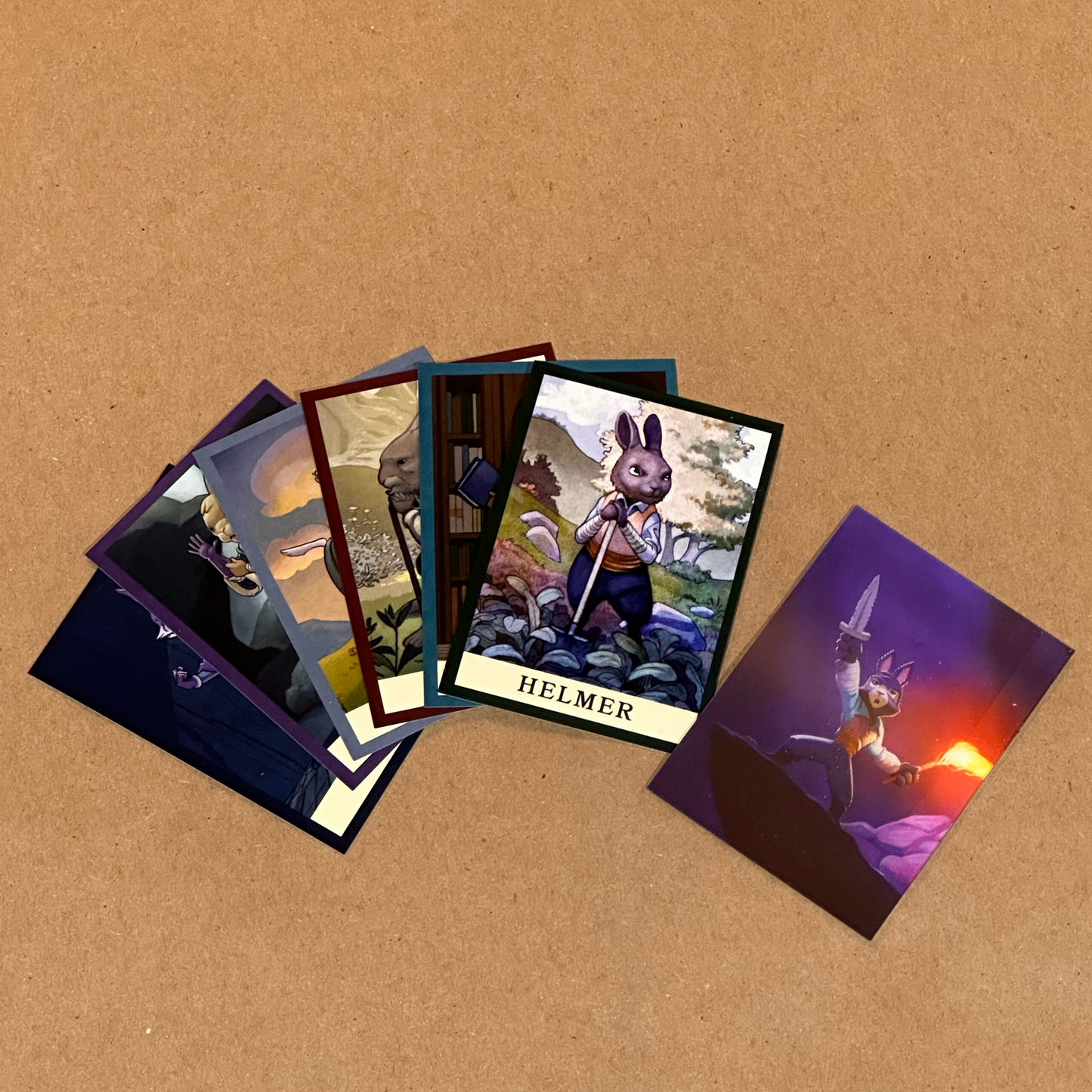 Helmer in the Dragon Tomb Character Cards + Lenticular Card